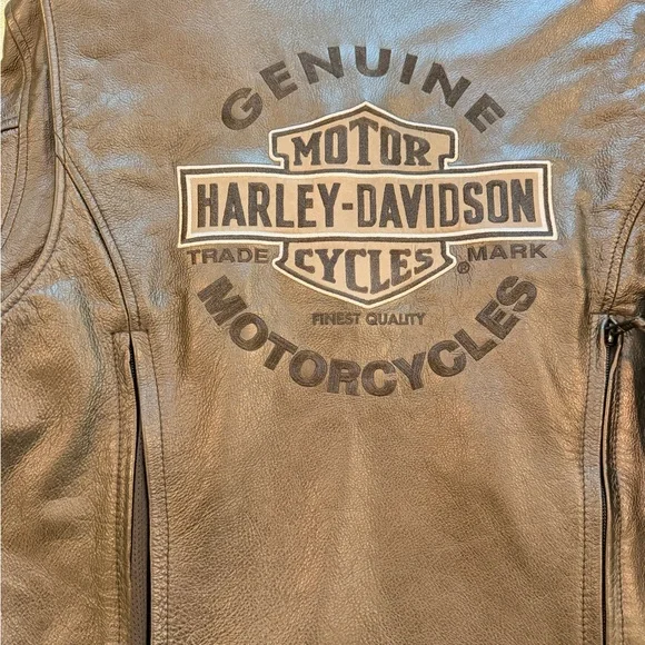 Harley-Davidson Black Leather Jacket - Picture 7 of 8